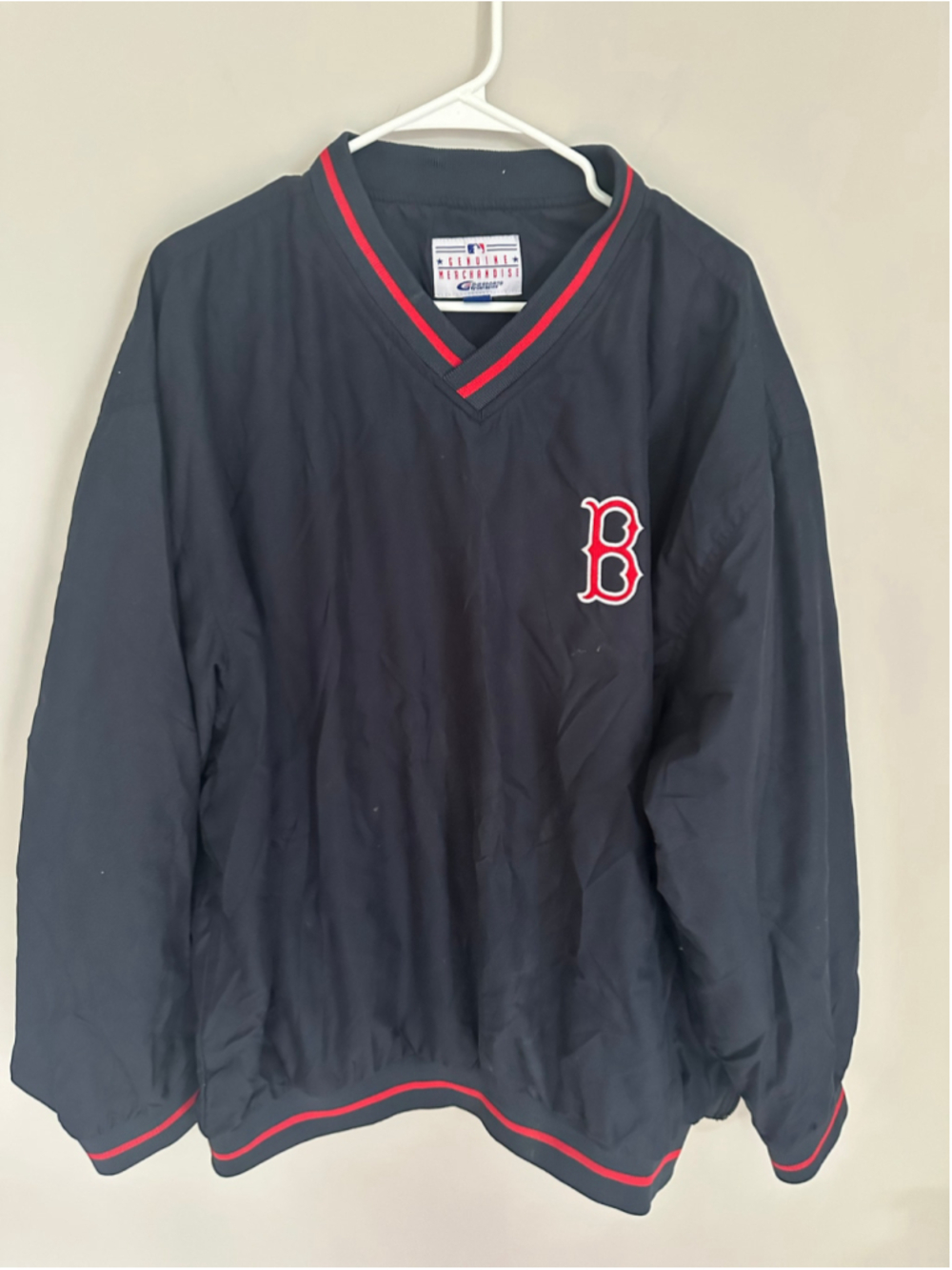 Men's G-III Sports Boston Red Sox Bomber Jacket Navy Red XXL